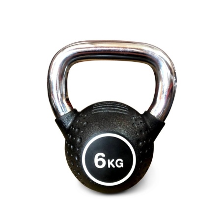 Гиря полиуретановая с хромированной ручкой Protrain KB2015-4