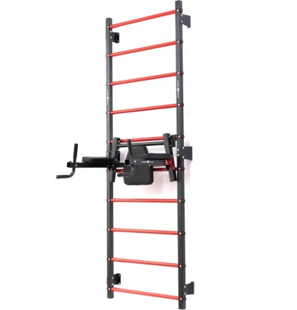 Шведская стенка 230 x 81 cm MH-U204 +MH-U205 Брусья , турник , пресс навесной для шведской стенки 