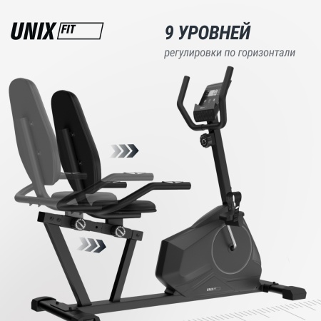 Горизонтальный велотренажер UNIXFIT BR-390