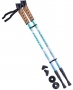 Палки для скандинавской ходьбы Forester, 67-135 см, 3-секционные, белый/мятный