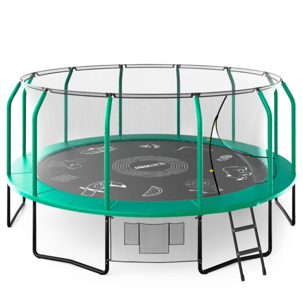 Батут UNIX line SUPREME GAME 16 ft (green)