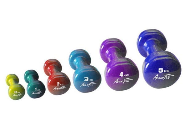 Aerofit AFVD0.5 гантели в виниловой оболочке 0,5 кг желтый