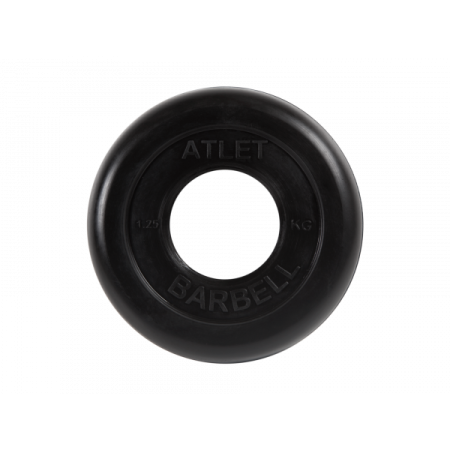 Диск обрезиненный Atlet, 1,25 кг. MB BARBELL MB-AtletB51-1,25