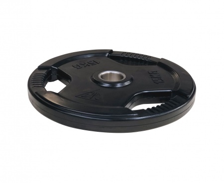 Диск обрезиненный DFC, чёрный, с хватом, 51мм, 15кг