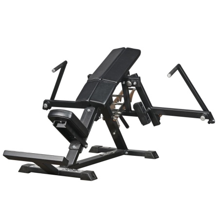 Пек Дек лежа с изменяемым углом наклона на свободных весах Gymleco 023