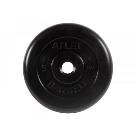 Диск обрезиненный Atlet, 5 кг. MB BARBELL MB-AtletB31-5