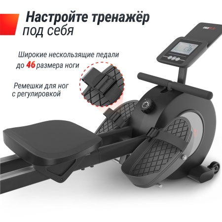 Гребной тренажер UNIX Fit механическая нагрузка / Techno Rower 360