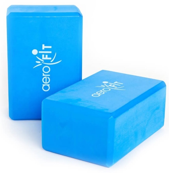 AFBL01 Блок для йоги AeroFit, синий (23*15*10см)