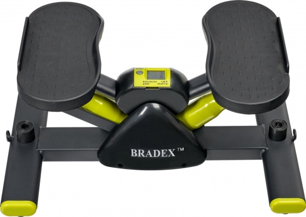 Степпер балансировочный Bradex, с эспандерами, черно-желтый