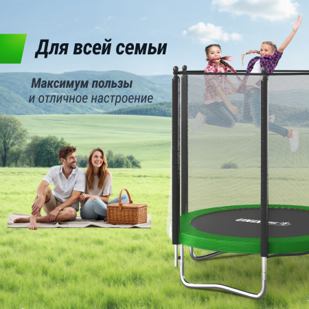 Батут UNIX line Simple 6 ft Green (outside)