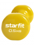 Гантель виниловая Core DB-101 0,5 кг, желтый, 2 шт