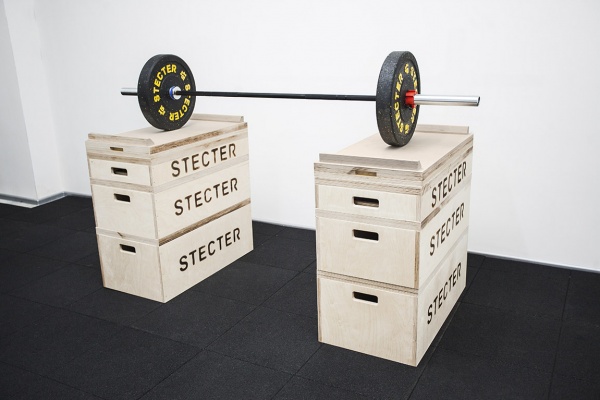 Комплект тяжелоатлетических плинтов + доп. секция STECTER (Н=89 см, материал-фанера)
