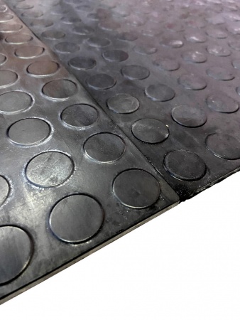 Резиновая плитка «Спецформер», 10 мм, 500*500 мм, чёрная