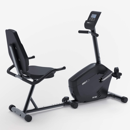Горизонтальный велотренажер UNIX Fit BR-340E компактный / Compact