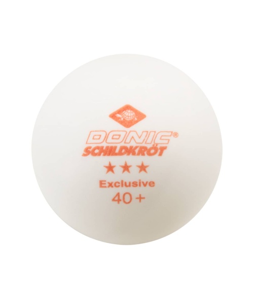 Мяч для настольного тенниса Donic 3* Exclusive, белый, 6 шт.