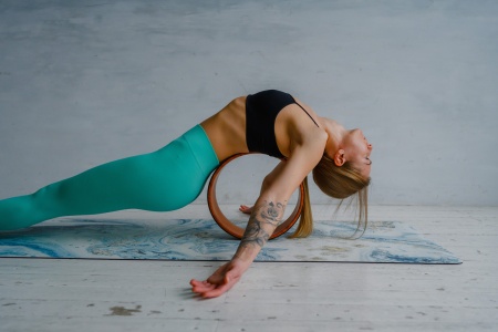 Колесо для йоги из пробки INEX Cork Yoga Wheel 32 х 32 х 13 см