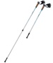Скандинавские палки Nimbus, 77-135 см, 2-секционные, серебристый/голубой