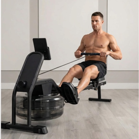 Гребной тренажер UNIX Fit водный / Water Rower 340
