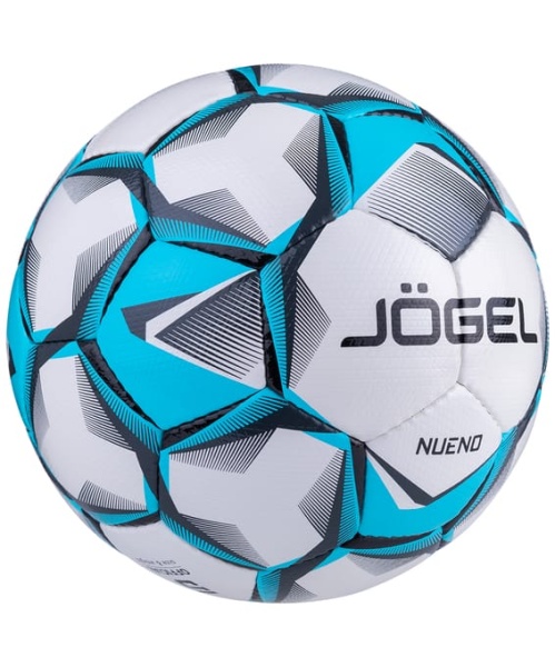 Мяч футбольный Nueno №4, белый/голубой/черный