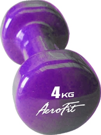 AFVD4 Гантель в виниловой оболочке AeroFit 4 кг, фиолетовый, шт