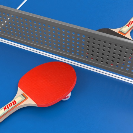 Антивандальный теннисный стол UNIX Line 14 mm SMC синий, серый