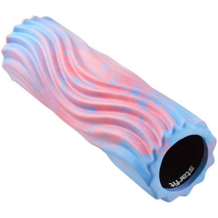 Ролик массажный FA-525 EVA/PP, 45x14 cм, низкая жесткость, розовый/голубой
