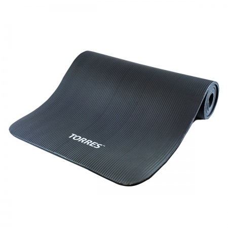 Коврик для йоги "TORRES SOFT" арт.YL10110, NBR(синт.каучук), толщина 1 см, серый