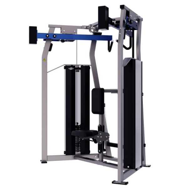 Независимая гребная тяга сверху. Стек 2 х 75 кг DHZ Fitness SM2045 