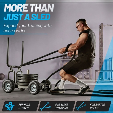 Сани-тележка AEROBIS Pain Train 33 кг, черный