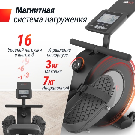 Гребной тренажер UNIX Fit механическая нагрузка / Techno Rower 360