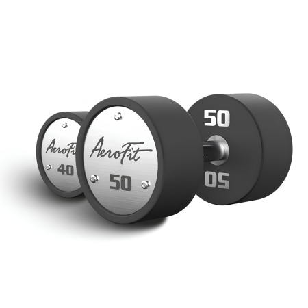Набор полиуретановых гантелей AeroFit, 40-50 кг, 5 пар, шаг 2,5 кг