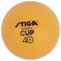Теннисные пластиковые мячи Stiga Cup ABS 40+ мм, 6 шт. оранж.