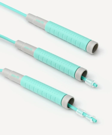 Скакалка STARFIT RP-401, c силиконовыми ручками, 3 м, мятный