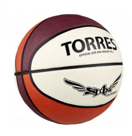 Мяч баскетбольный Torres Slam, B00067, коричневый цвет, 7 размер