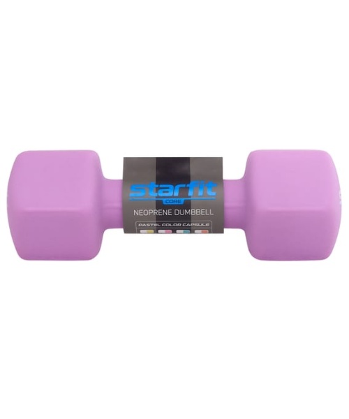 Гантель неопреновая DB-201 4 кг, фиолетовый пастель