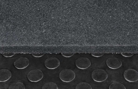 Напольное резиновое покрытие 1000х1000х30 мм STECTER (цвет - черный)
