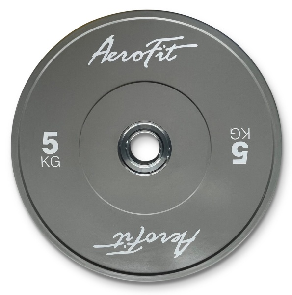 AFBDC5 Бамперный диск для кроссфита AeroFit 5 кг, серый