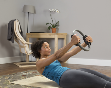 Изотоническое кольцо BALANCED BODY Ultra-Fit Mini Circle серый/черный