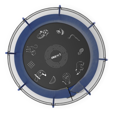 Батут UNIX line SUPREME GAME 12 ft (blue)