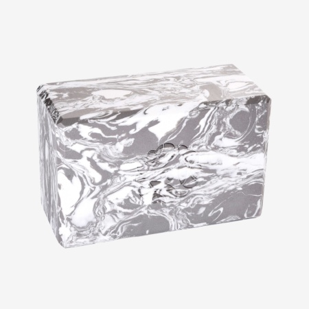 Блок для йоги HUGGER MUGGER 4 in. Foam Yoga Block мраморный