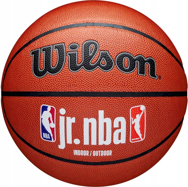 Мяч баск. WILSON JR.NBA Fam Logo Indoor Outdoor, WZ2009801XB7, р.7 композит, бутил. кам., коричневый