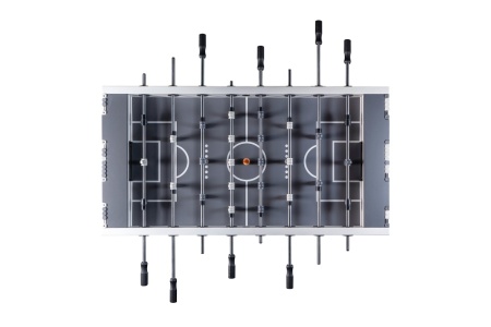 Игровой стол - футбол "NineStar Iron Pro ITSF Grey" (144х75,5х90)