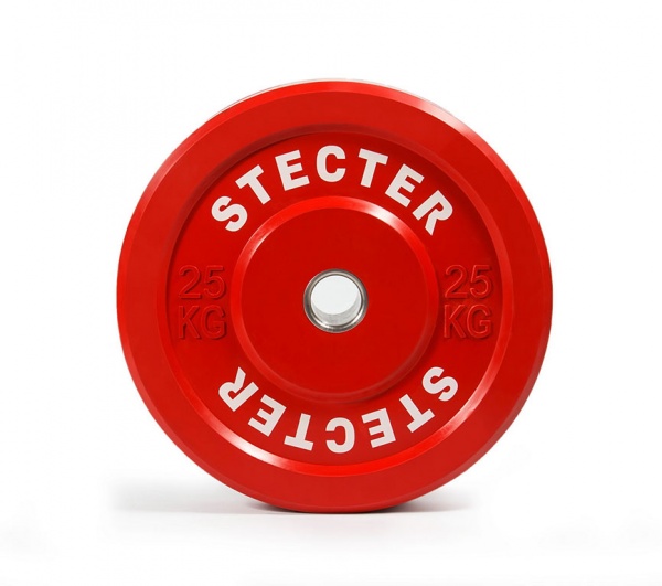 Диск тренировочный 25 кг (красный) STECTER