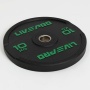 Бампированный диск LIVEPRO Rubber Bumper Plate 5 кг, черный/белый