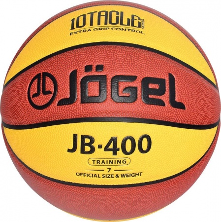 Мяч баскетбольный Jogel JB-400, желтый цвет, 7 размер