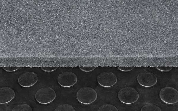 Напольное резиновое покрытие 1000х1000х30 мм (цвет - серый) STECTER