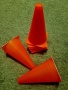 Конусы 15 см, 10 шт. Спортивные, тренировочные, разметочные, фишка, конус дорожный.