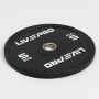 Бампированный диск LIVEPRO Rubber Bumper Plate 5 кг, черный/белый