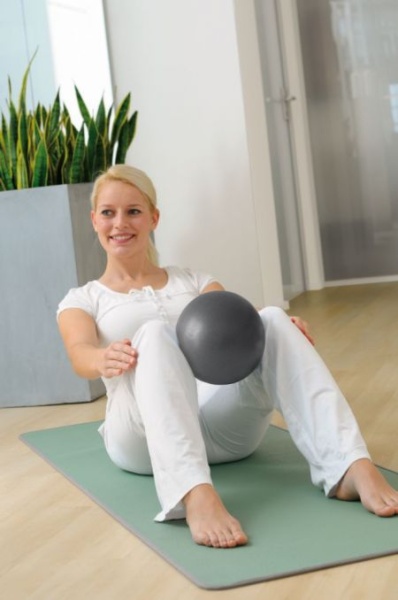 Пилатес-мяч SISSEL Pilates Soft Ball диаметр 22 см, синий