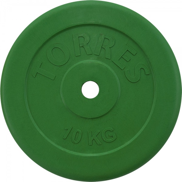 Диск обрезин. "TORRES 10 кг" арт.PL504110, d.25мм, металл в рез. оболочке,зеленый